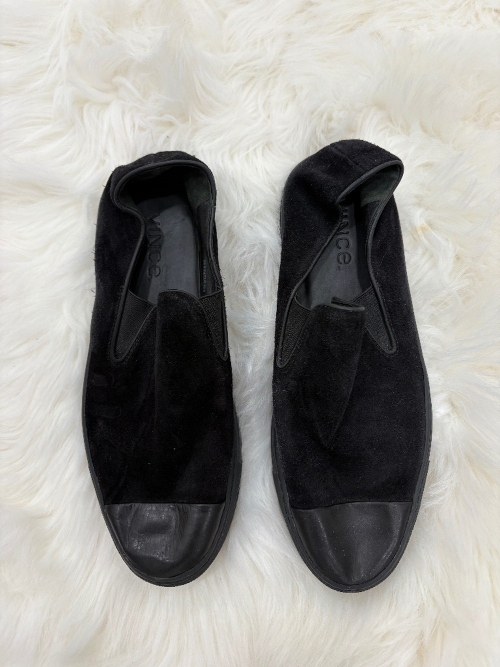 Vince Suede Loafers - Black
